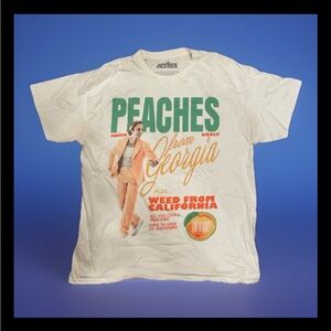 Justin Bieber Peaches From GA SS Tee Size L Weed From CA
